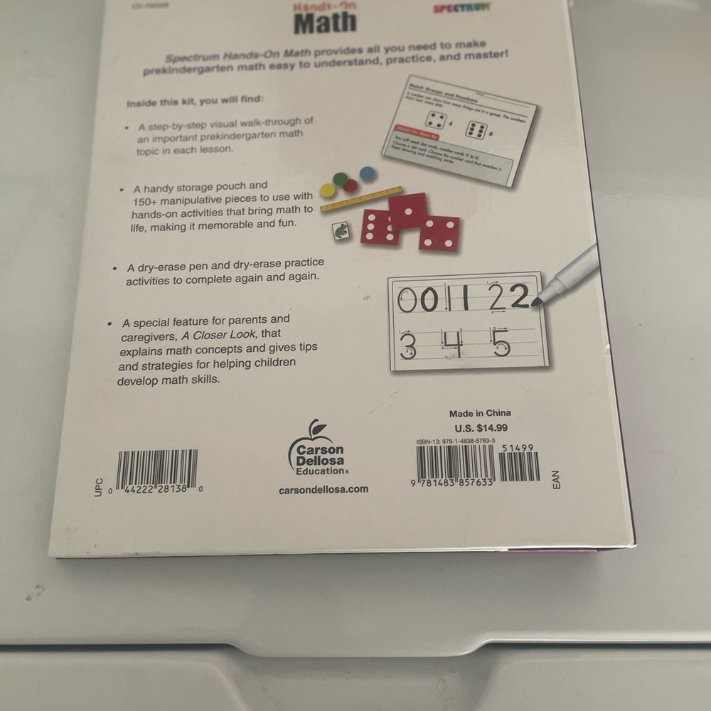 Spectrum Hands-On Math Kit - Picture 2 of 5